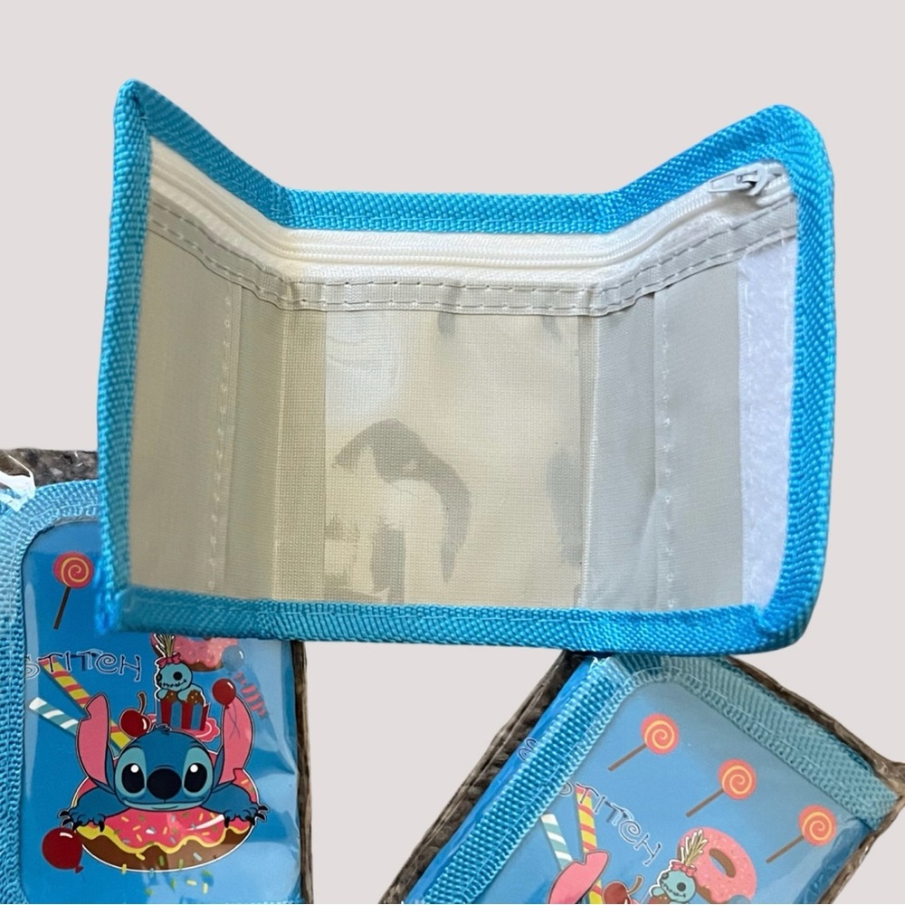 Wholesale Bundle Stitch Kids Wallets - Pink, Blue, Purple- 12 Total - Picture 2 of 7